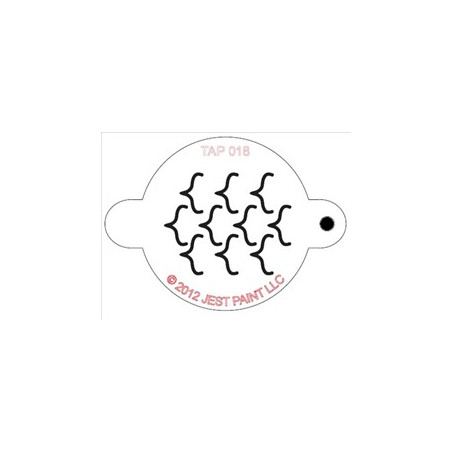 TAP Stencil Outlined Scales 018