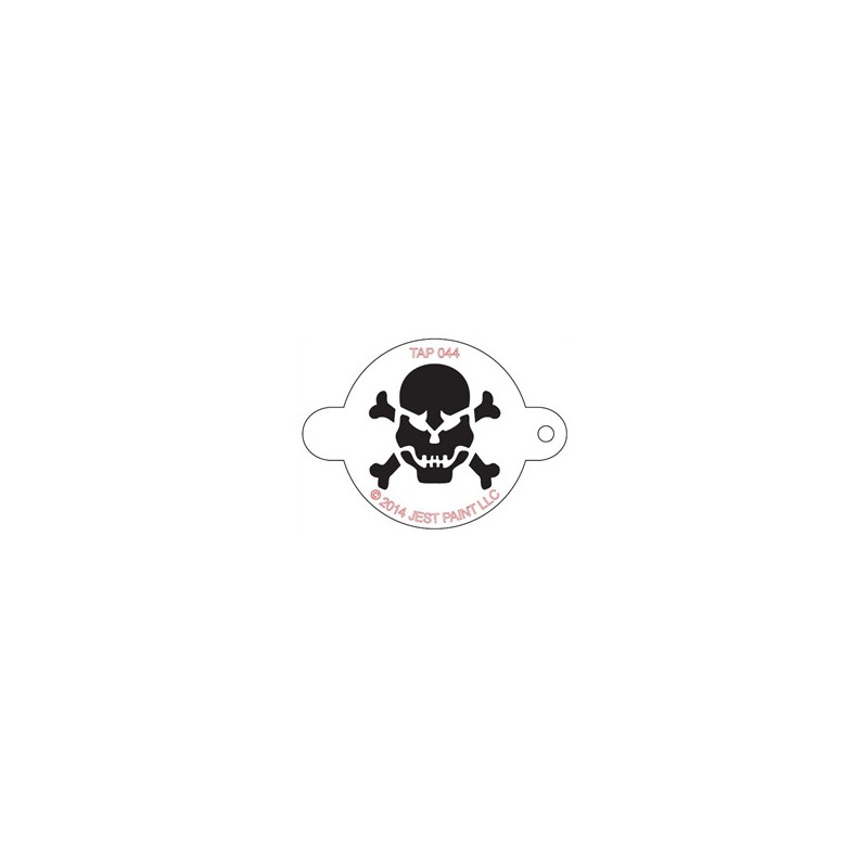 TAP Stencil Skull with Crossbones 044