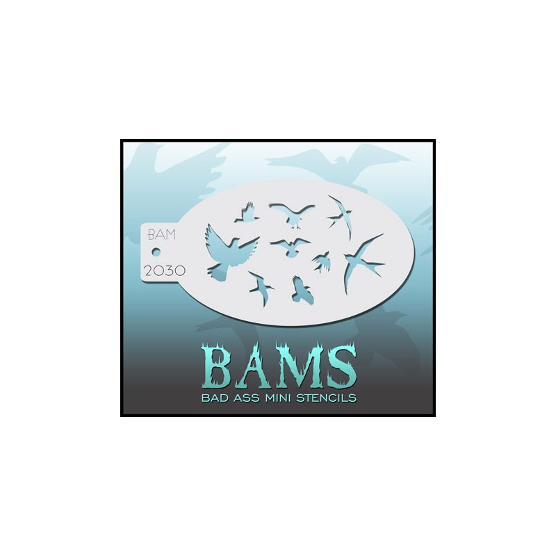 Facepaint & Makeup | Face paint stencil | BAM2030 | Birds