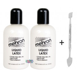 2 x Liquid Latex Clear 133ml + Spatula DEAL!