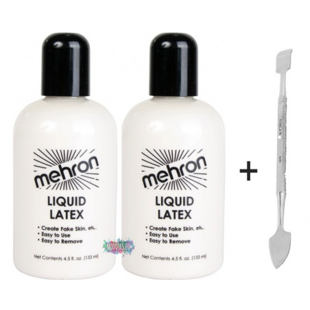 2 x Liquid Latex Clear 133ml + Spatula DEAL!