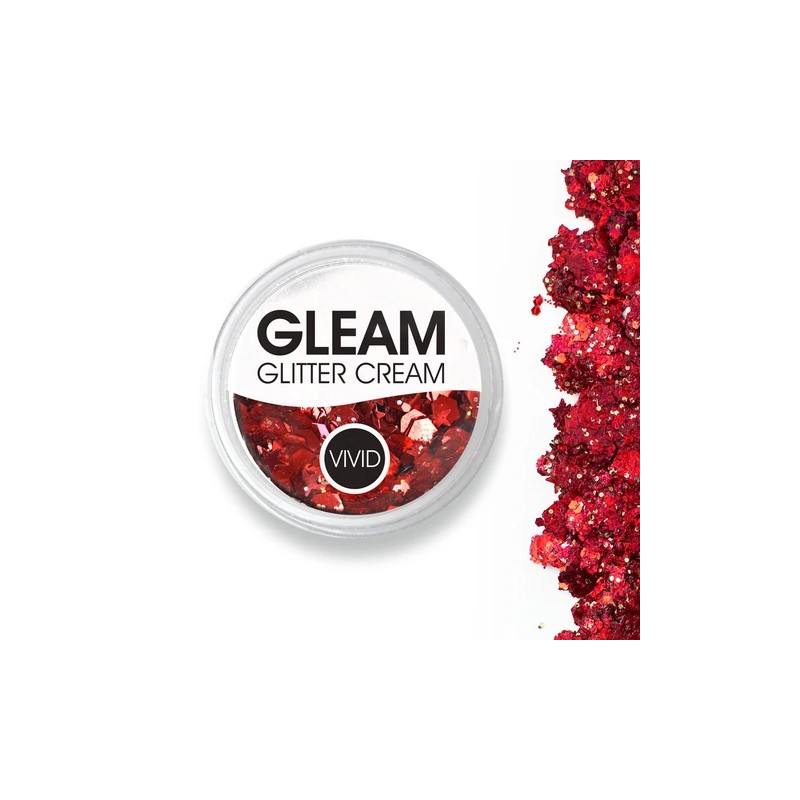 Vivid GLEAM Glitter Cream - Cardinal