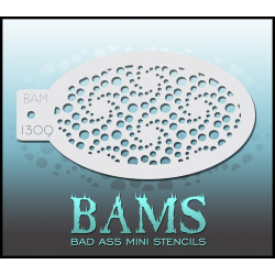 Facepaint & Makeup | Face paint stencil | BAM1309 | Dot swirl