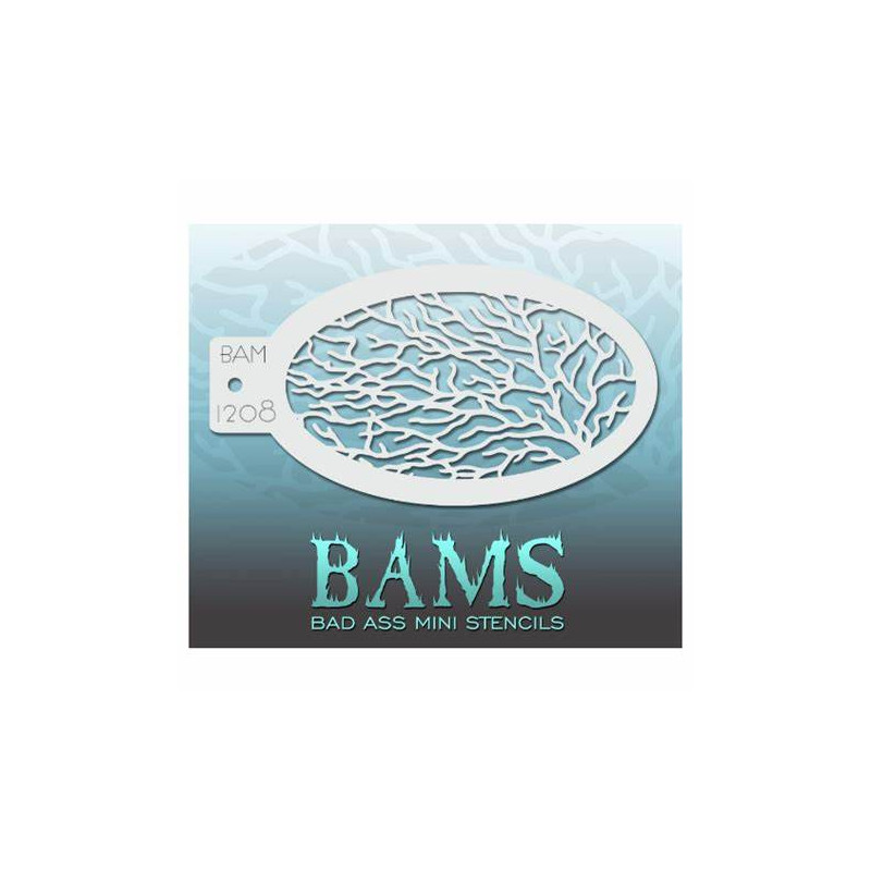 Facepaint & Makeup | Face paint stencil | BAM1208 | Mystic Texture