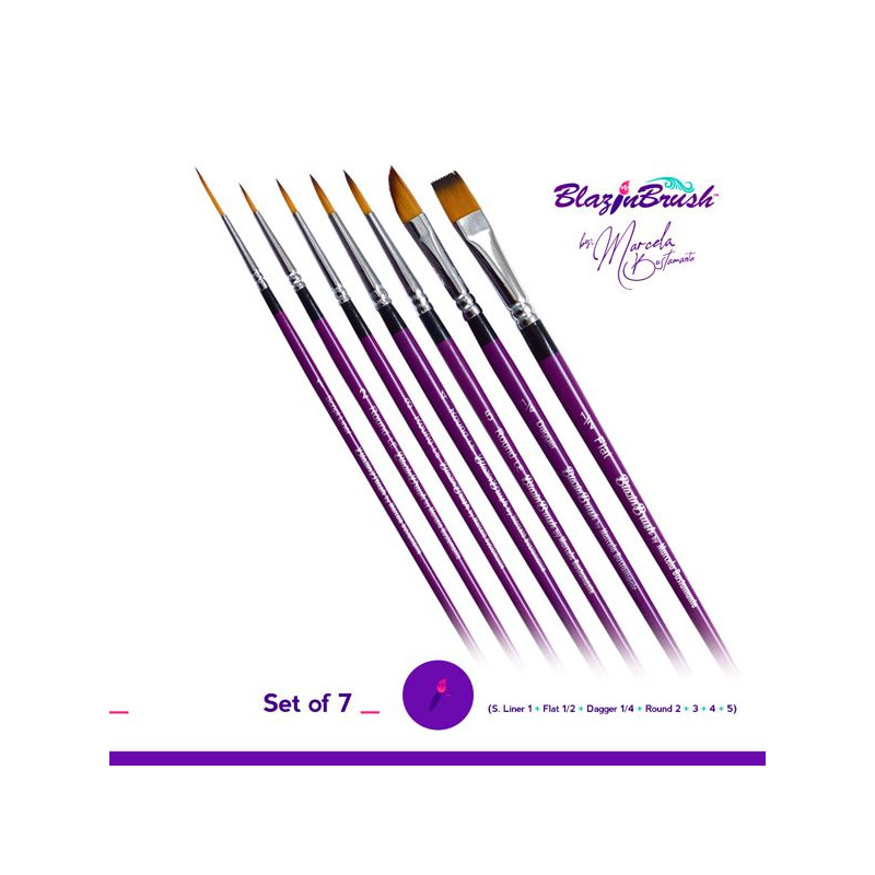 BlazinBrushes by Marcela Bustamente | Facepaintbrushes