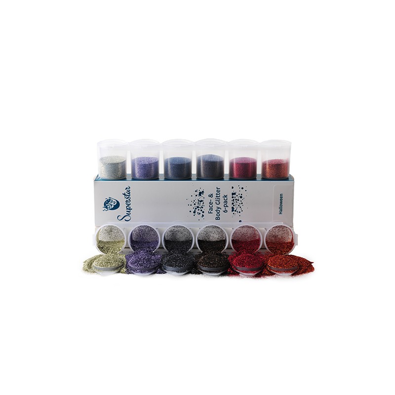 Cosmetic Glitters 6-pack - Halloween
