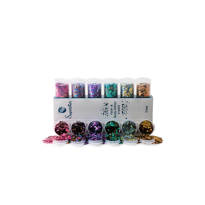 CHUNKY Glitters 6-pack - Crazy