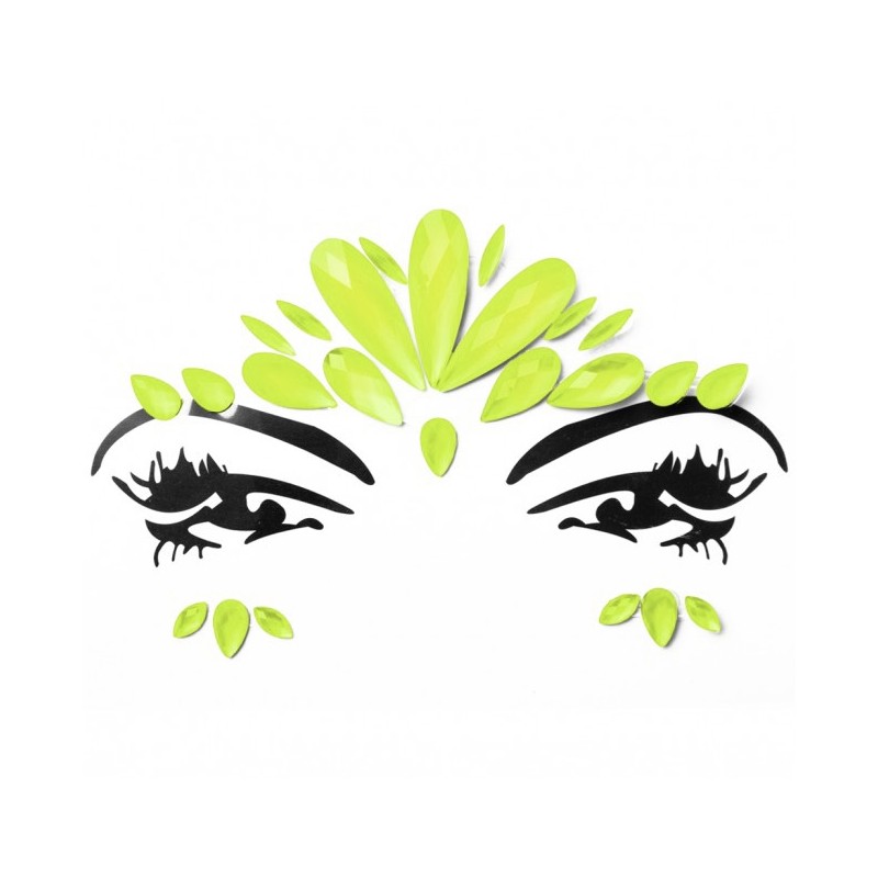 Face Jewels Neon Glow - Yellow