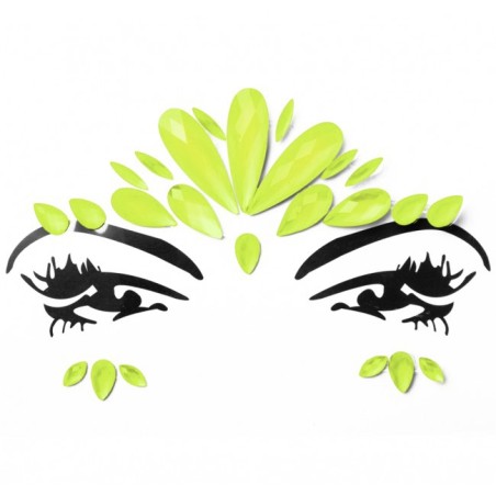 Face Jewels Neon Glow - Yellow
