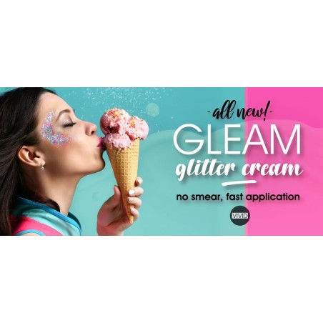 Vivid GLEAM | Face- & Bodyart Glitters| Festivalglitter | Glittercream