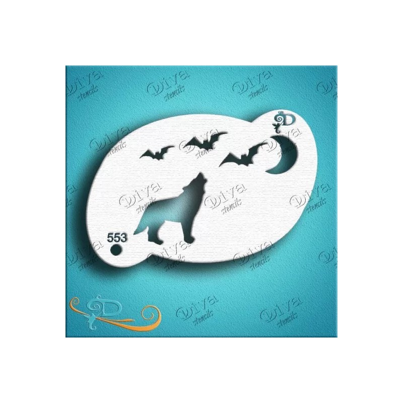 Howling Wolf - Diva Schmink Sjabloon