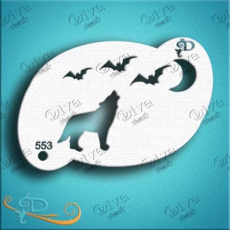 Howling Wolf - Diva Schmink Sjabloon