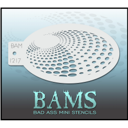 Facepaint & Makeup | Face paint stencil | BAM1217 | Dot swirl