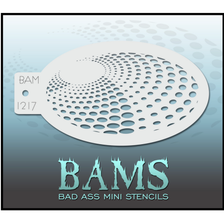 Facepaint & Makeup | Face paint stencil | BAM1217 | Dot swirl
