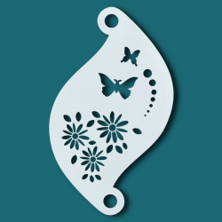 Face paint stencil details| Superstar Facepaint Stencil - Flower Power