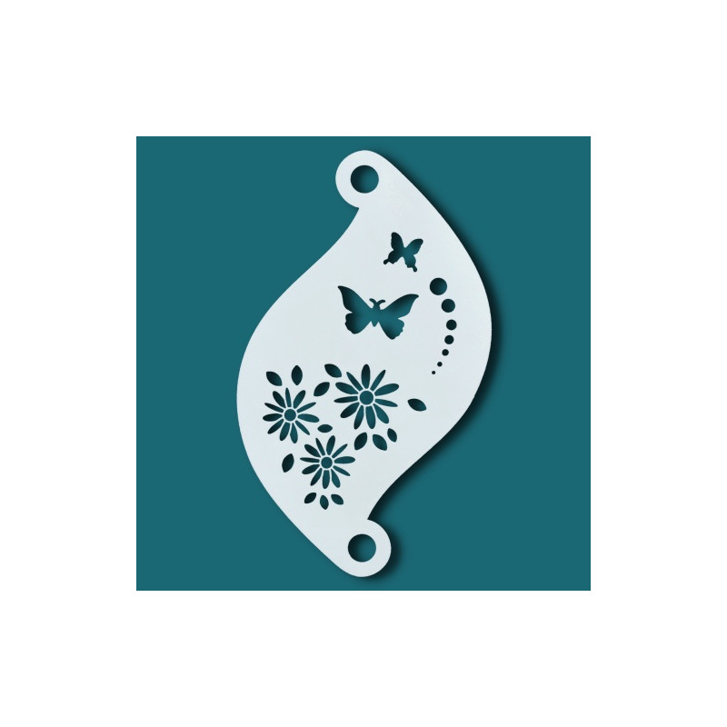 Face paint stencil details| Superstar Facepaint Stencil - Flower Power