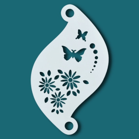 Face paint stencil details| Superstar Facepaint Stencil - Flower Power