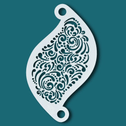 Face paint stencil details| Superstar Facepaint Stencil - Curly Wurly