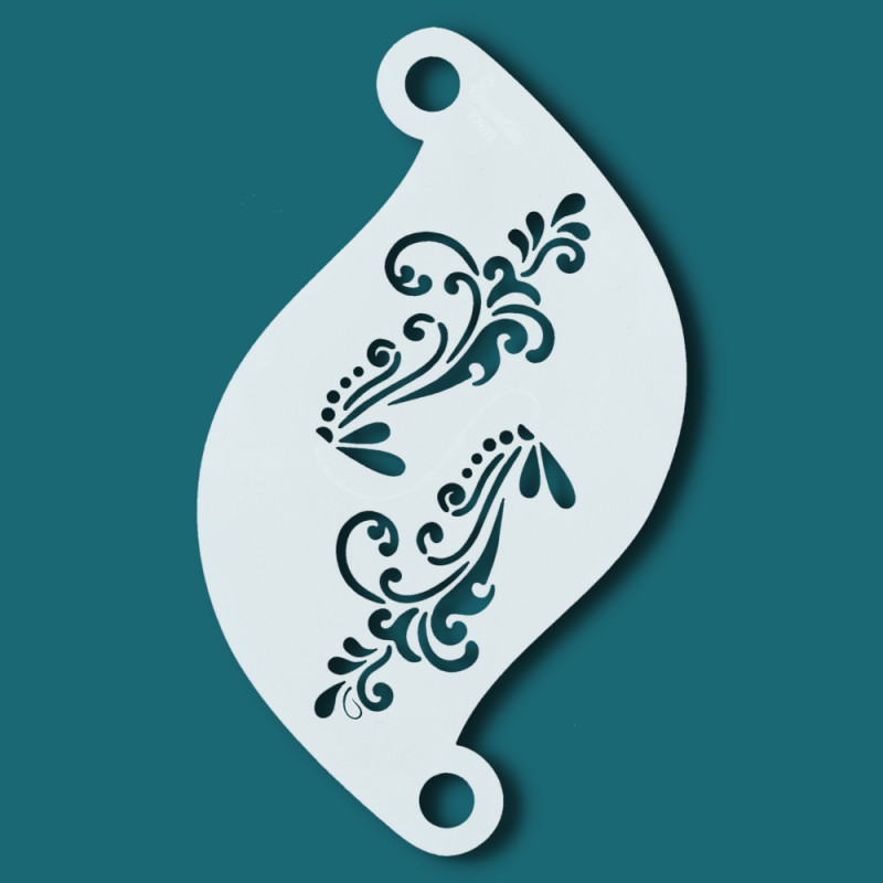 Face paint stencil details| Superstar Facepaint Stencil - Fairy Blooming Vine