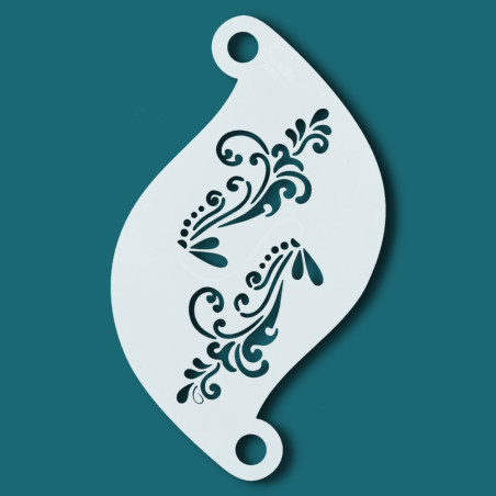 Face paint stencil details| Superstar Facepaint Stencil - Fairy Blooming Vine