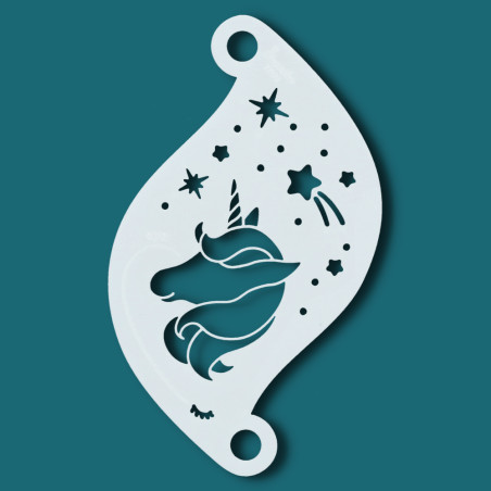 Face paint stencil details| Superstar Facepaint Stencil - Starlight Unicorn