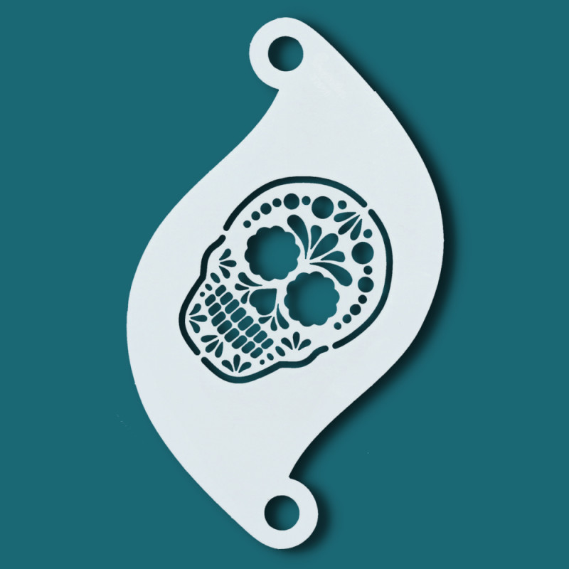 Face paint stencil details| Superstar Facepaint Stencil- Sugar Skull