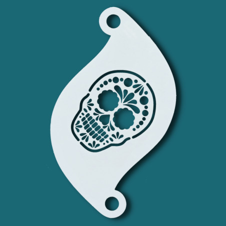 Face paint stencil details| Superstar Facepaint Stencil- Sugar Skull