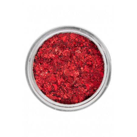 PartyXplosion | Face- & Bodyart Glitters Creme| Festivalglitter | Coral Red