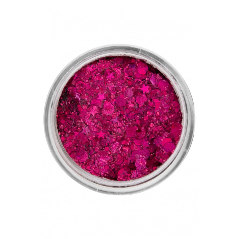 PartyXplosion | Face- & Bodyart Glitters Creme| Festivalglitter | Pink Fuchsia