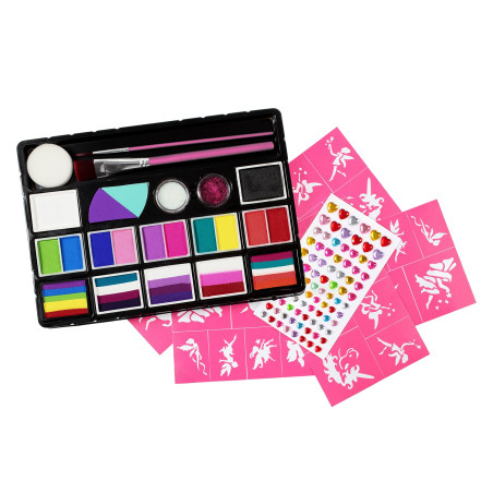 Fusion Body Art | Unicorn & Fairy Face Painting Kit | Facepaint Kit | Starterset Facepaint