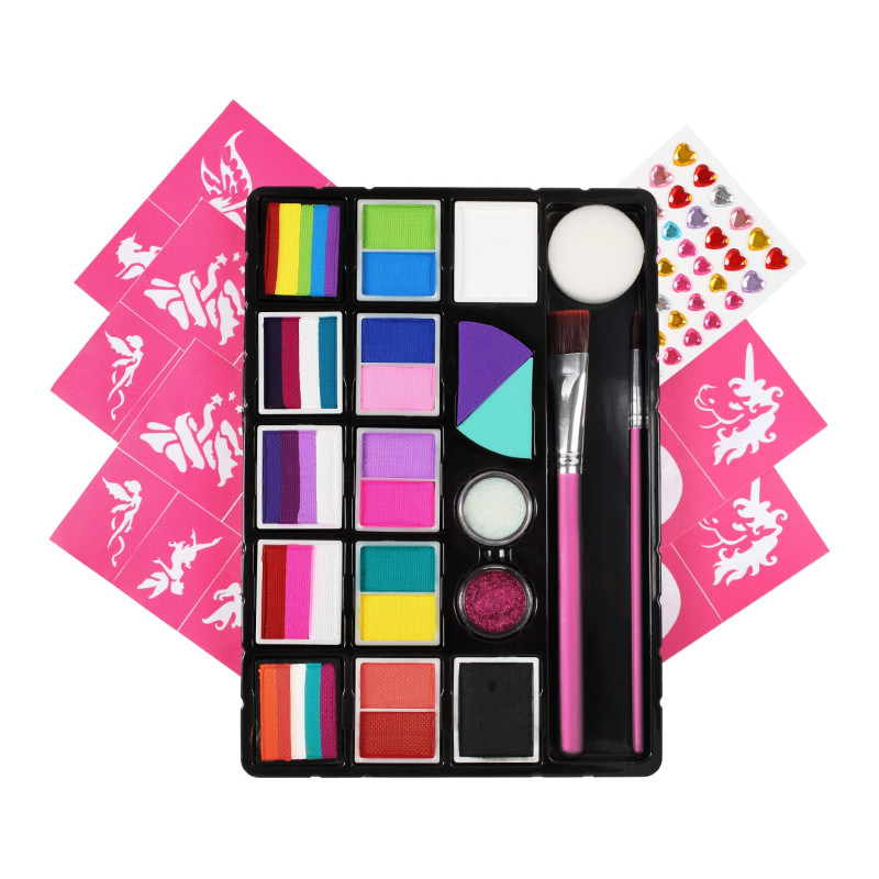 Fusion Body Art | Unicorn & Fairy Face Painting Kit | Facepaint Kit | Starterset Facepaint