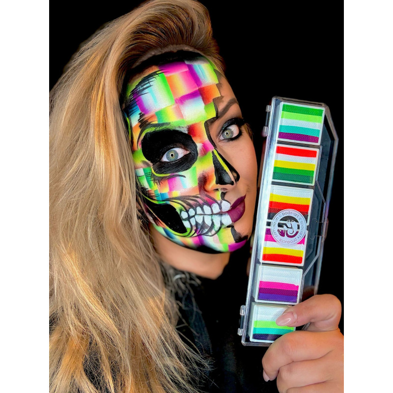 Cameleon Colorblock Palet - Sokkertantes 1: Levendige Neon-schmink