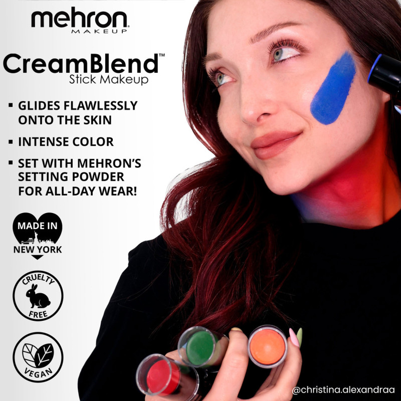 Mehron CreamBlend Stick | Highly Pigmented Cream Makeup | Fast delivery