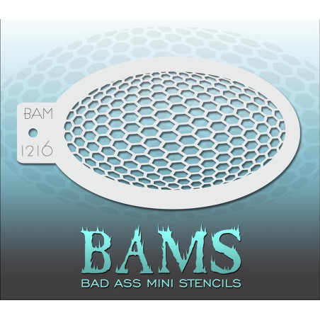 Facepaint & Makeup | Face paint stencil | BAM1216 | Honeycomb