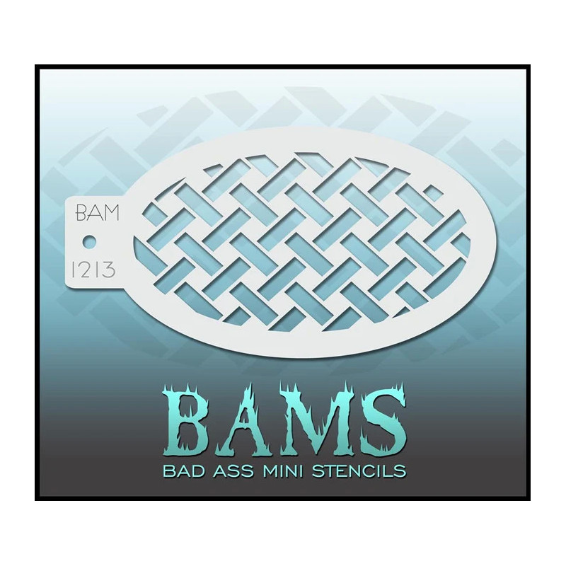 Facepaint & Makeup | Face paint stencil | BAM1213 | Braided pattern