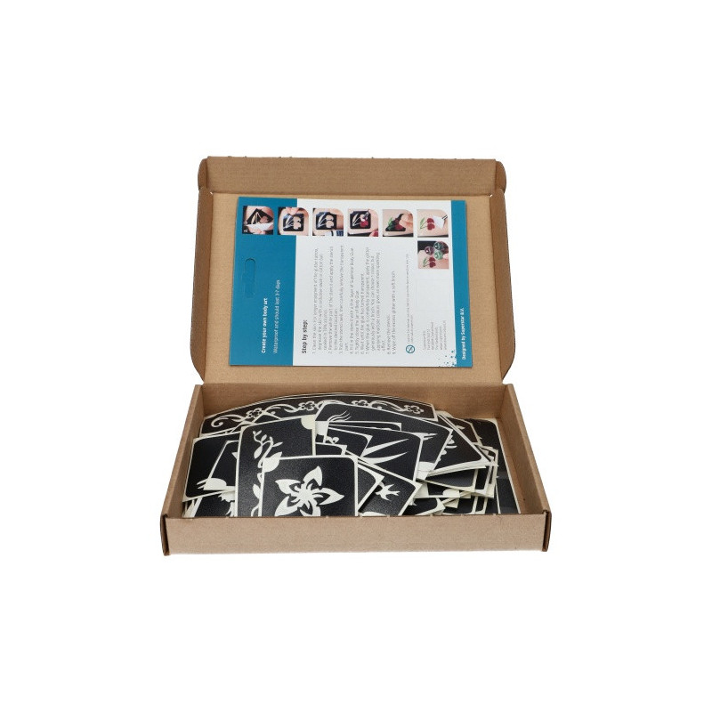 Superstar Glitter Tattoo Stencils | Set of 100 Designs