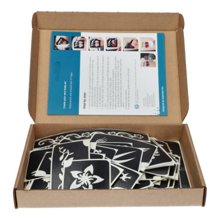 Superstar Glitter Tattoo Stencils | Set of 100 Designs