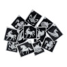 Superstar Glitter Tattoo Set UNICORN | 12 Adorable Stencils