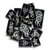 Superstar Glitter Tattoo Set TRIBAL | 12  Stencils