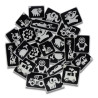 Superstar Glitter Tattoo Set CUTE XL | 24  Stencils