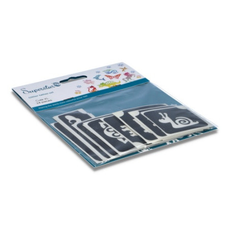 Superstar Glitter Tattoo Set CUTE XL | 24  Stencils