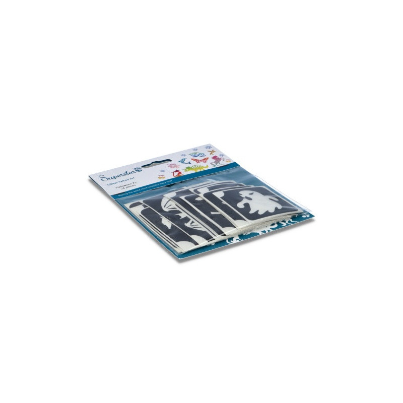 Superstar Glitter Tattoo Set HALLOWEEN| 24  Stencils