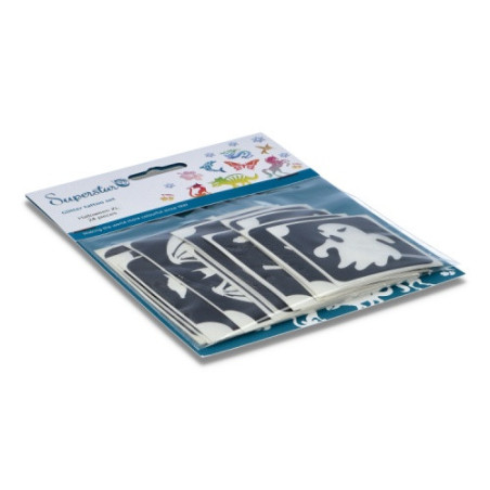 Superstar Glitter Tattoo Set HALLOWEEN| 24  Stencils