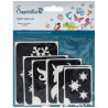 Superstar Glitter Tattoo Set WINTER | 12  Stencils