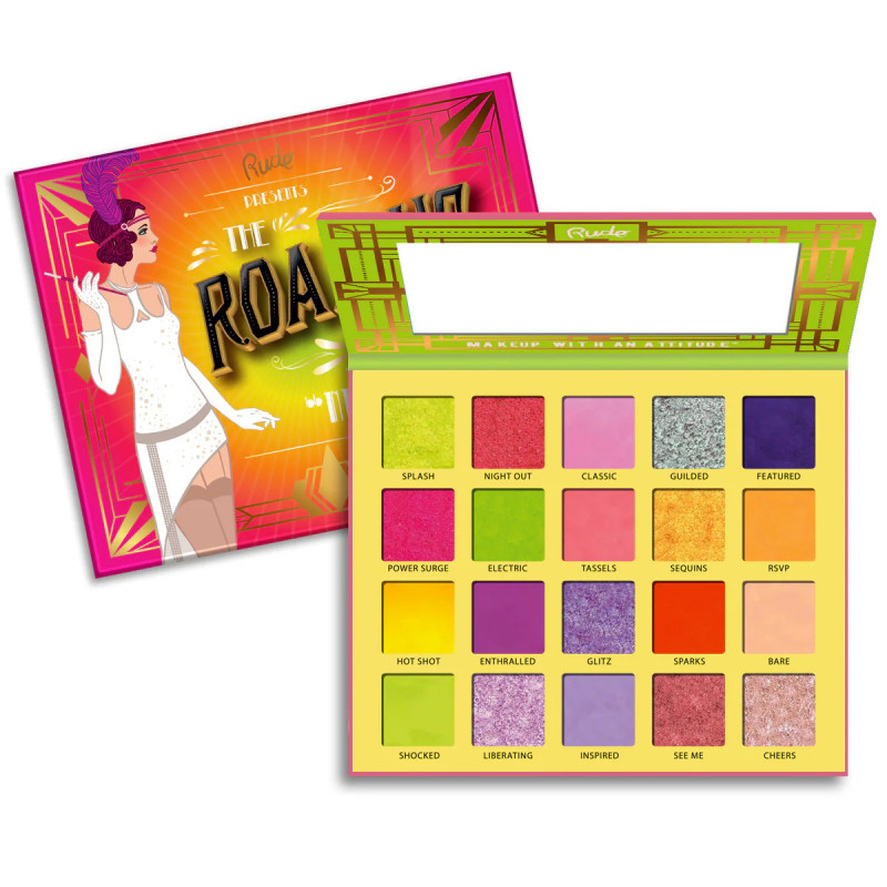Rude Cosmetics Roaring 20’s Palette – 20 Eyeshadow Shades Neon