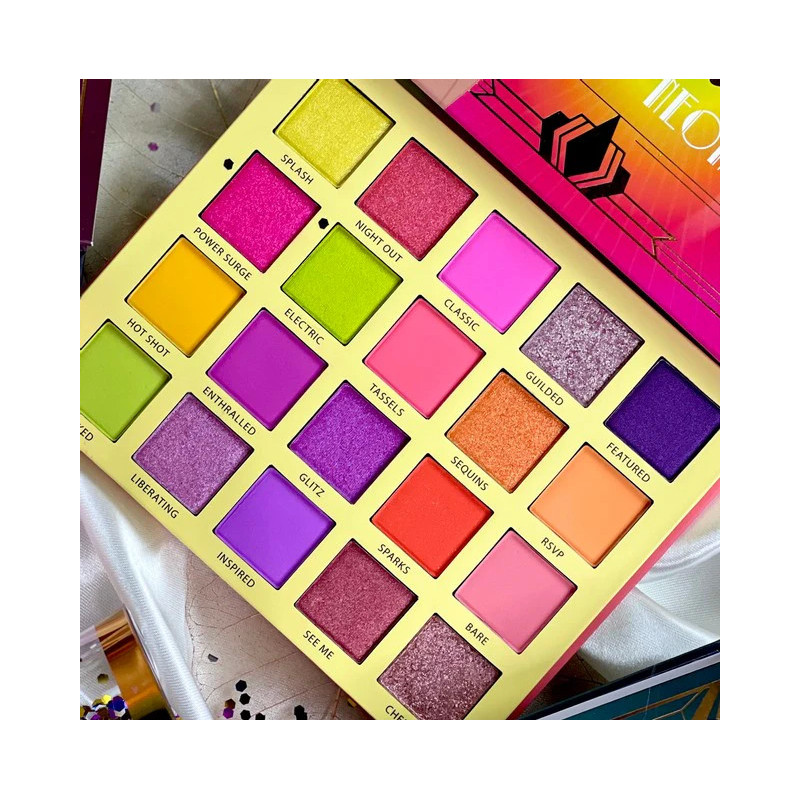 Rude Cosmetics Roaring 20’s Palette – 20 Eyeshadow Shades Neon