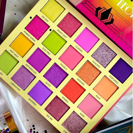 Rude Cosmetics Roaring 20’s Palette – 20 Eyeshadow Shades Neon