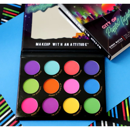 Rude Cosmetics City of Lights Oogschaduw Palet  - Pastel
