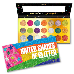 Rude United Shades of Glitter - 21 Pressed Glitter Eyeshadow Palette