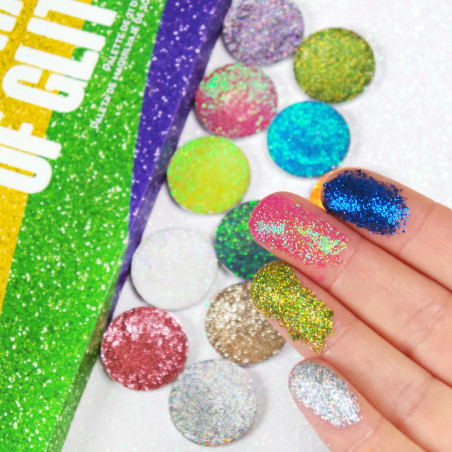 Rude United Shades of Glitter - 21 Pressed Glitter Eyeshadow Palette